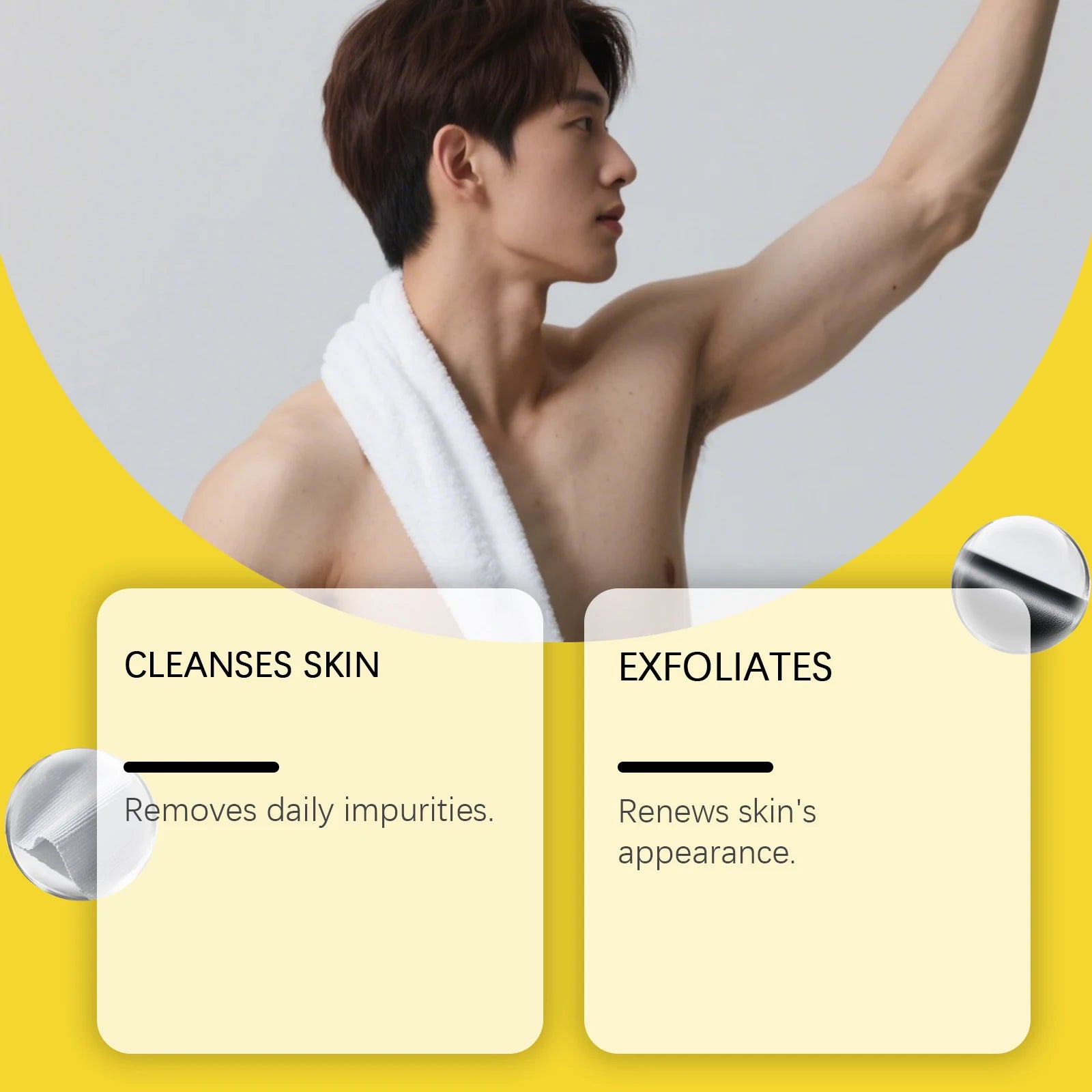 Exfoliating Bath Sponge and Body Scrubber for Daily Skin Cleansing and Refreshing - 8