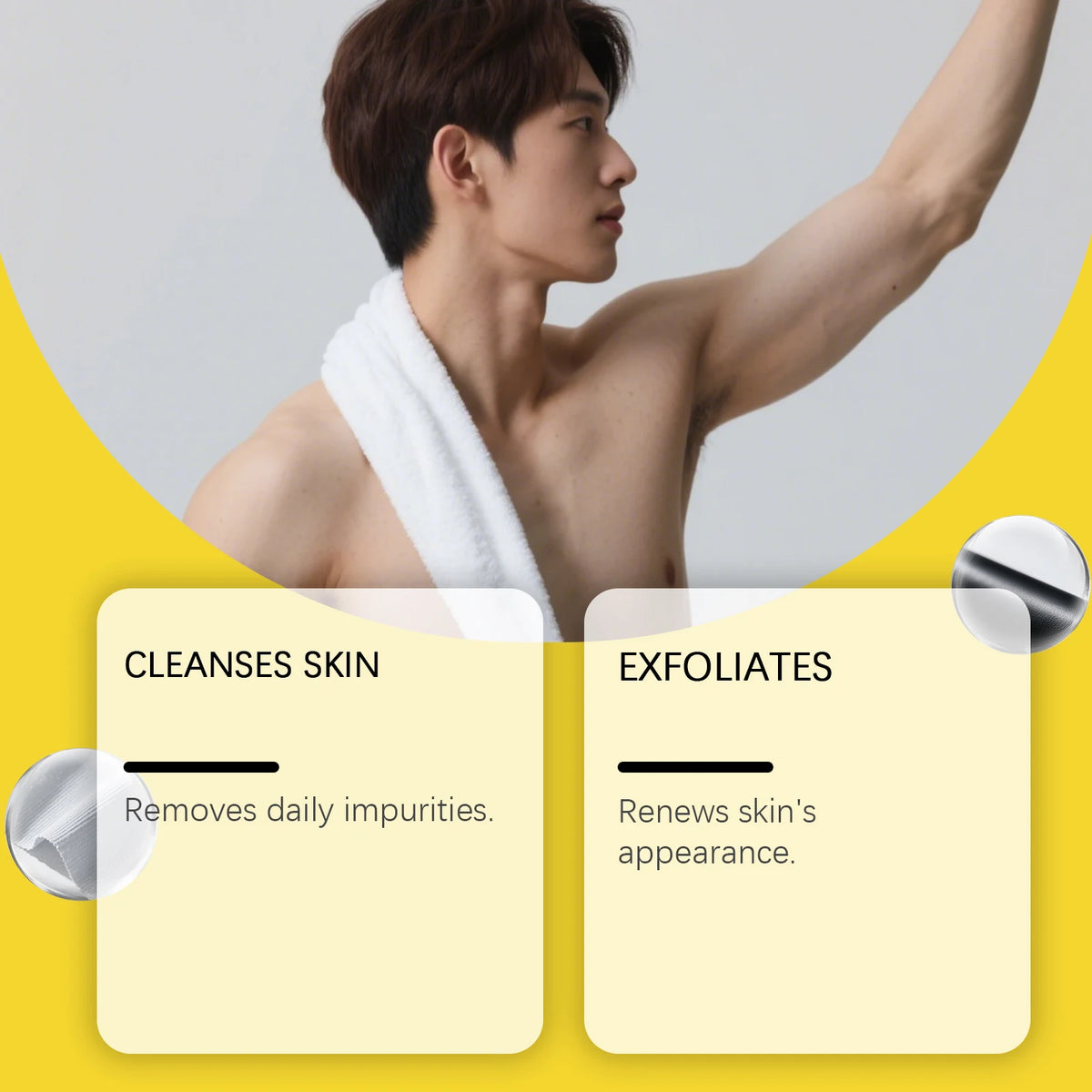 Exfoliating Bath Sponge and Body Scrubber for Daily Skin Cleansing and Refreshing