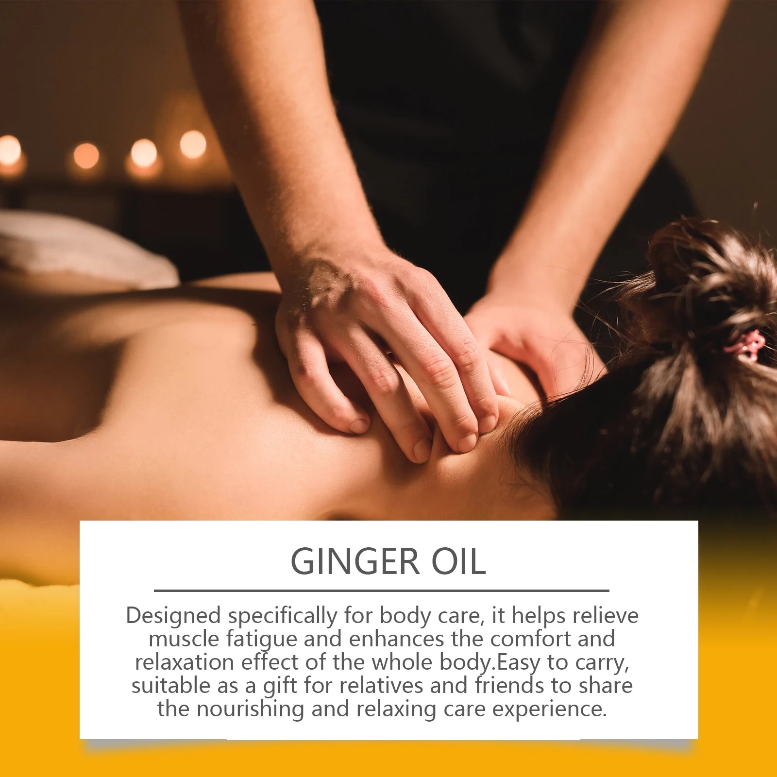 Ginger Massage Oil and Body Relaxing Essential Oil for Skin Nourishing Therapy - 11