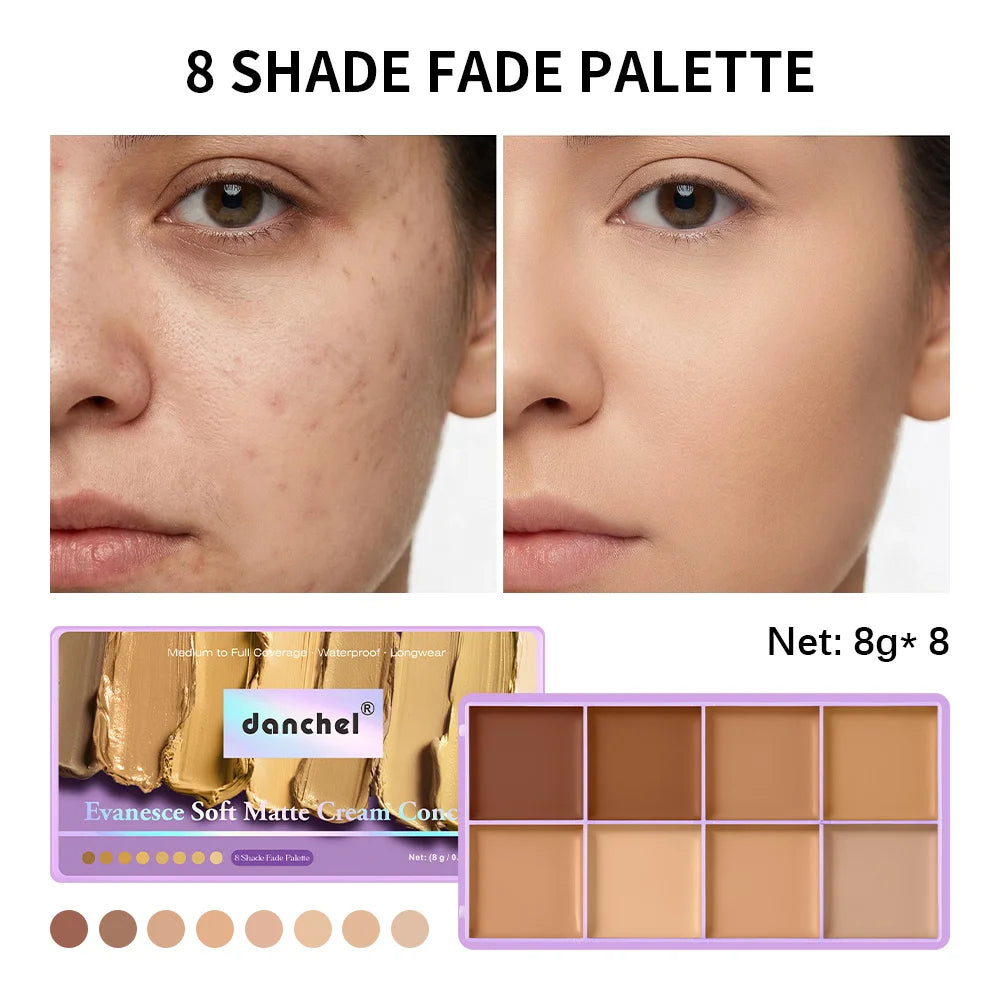 Cream Concealer Palette and Makeup Contour Kit for Flawless Daily Face Sculpting
