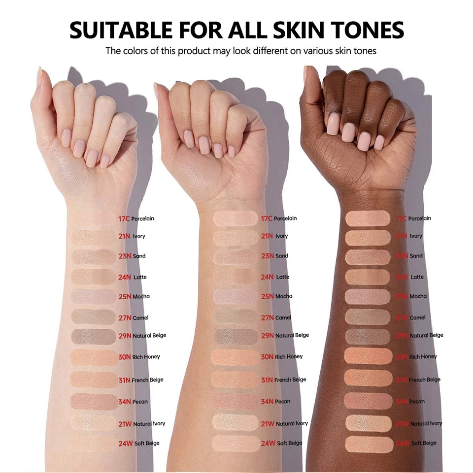 Air Cushion Foundation and CC Cream Concealer for Daily Flawless Skin Makeup