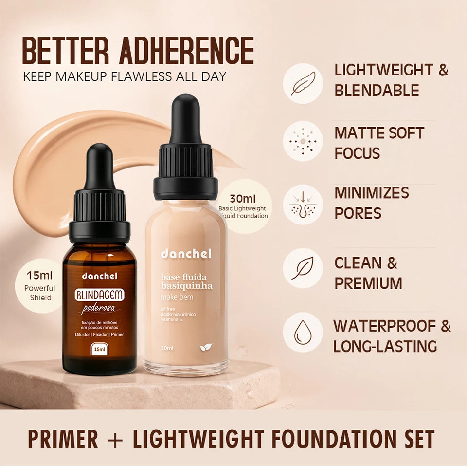 Face Makeup Set and Liquid Foundation Primer for flawless long lasting finish - 9
