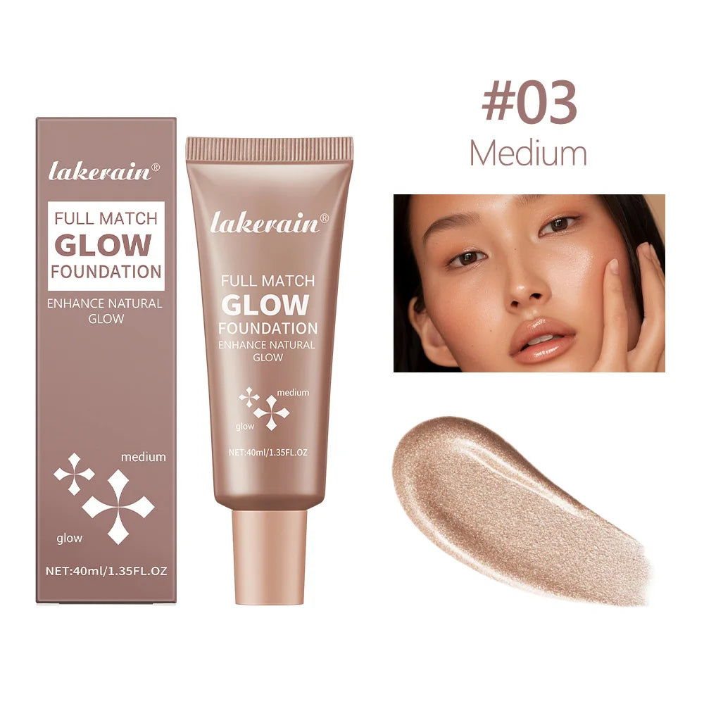 Liquid Glow Foundation and Illuminating Makeup Base for Radiant Skin Coverage - 20