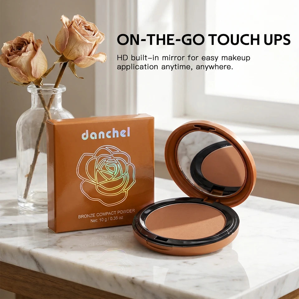 Matte Bronze Powder and Pressed Setting Powder for a Natural Sun Kissed Look - 12