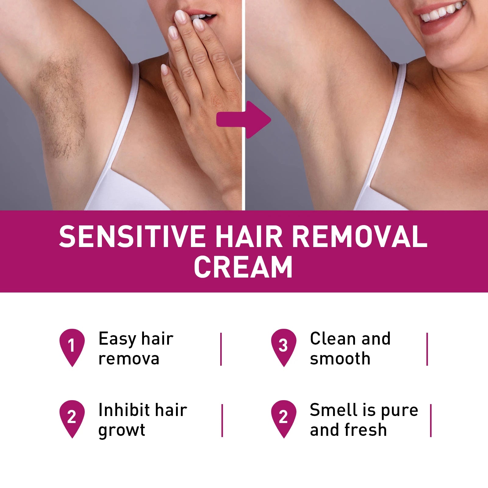Hair Removal Cream and Depilatory Lotion for Painless Grooming and Smooth Skin - 8