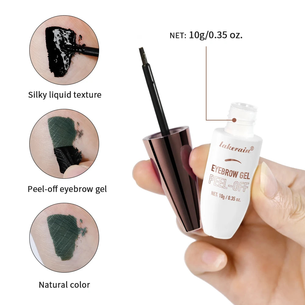 Peel off Eyebrow Gel and Temporary Brow Tint for Long Lasting Defined Brows