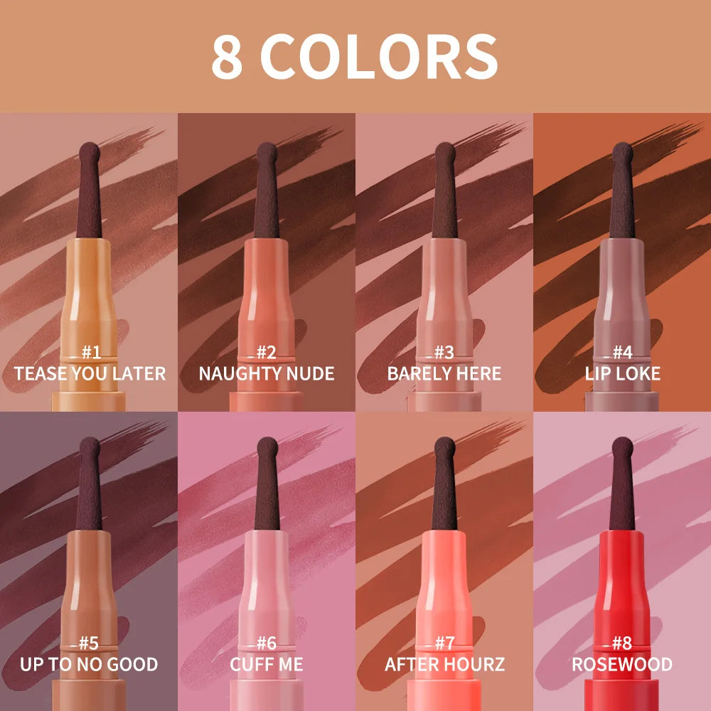 Lip Liner Stain and Waterproof Lip Contour Pen for Precise Long Lasting Makeup - 1