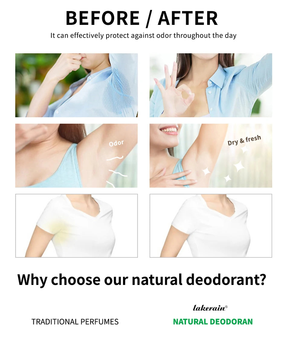 Solid Deodorant Stick and Natural Underarm Balm for Freshness All Day Long - 12