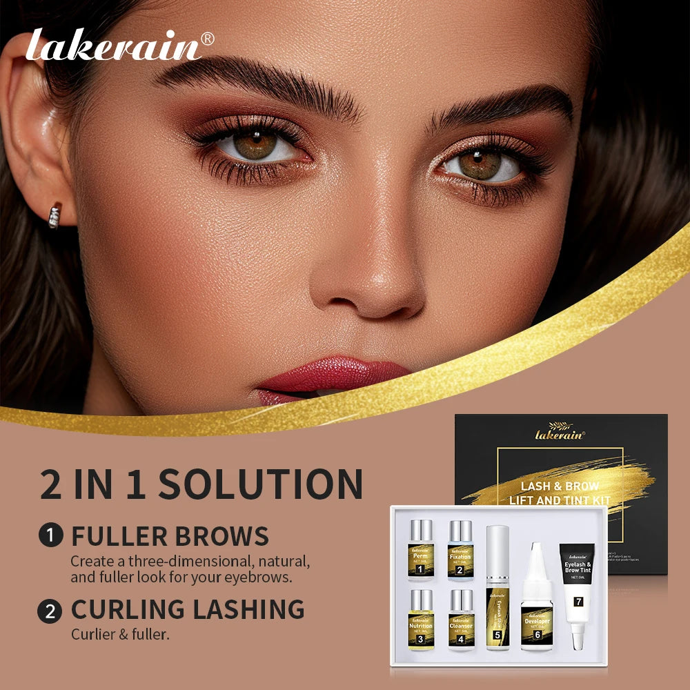 Lash Lift and Brow Tinting Kit and Eyelash Perm Set for Professional Salon Use - 2