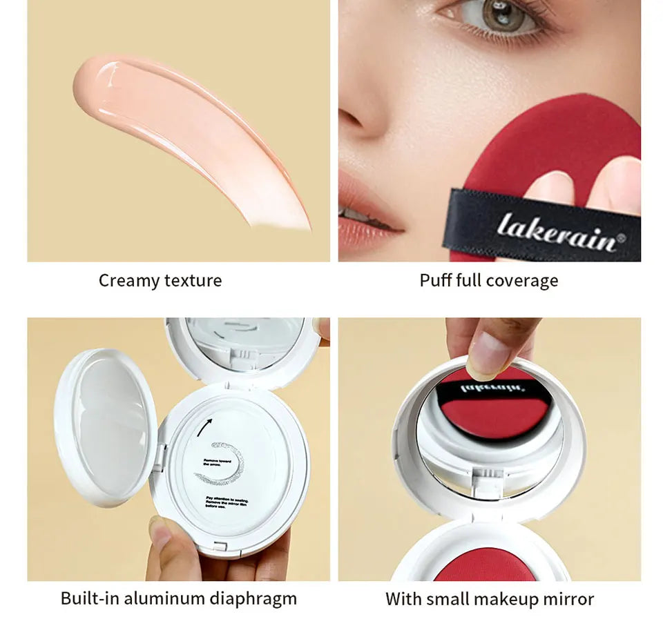 Cream Cushion Foundation and Dewy Glow Makeup for a Natural Hydrated Complexion - 15