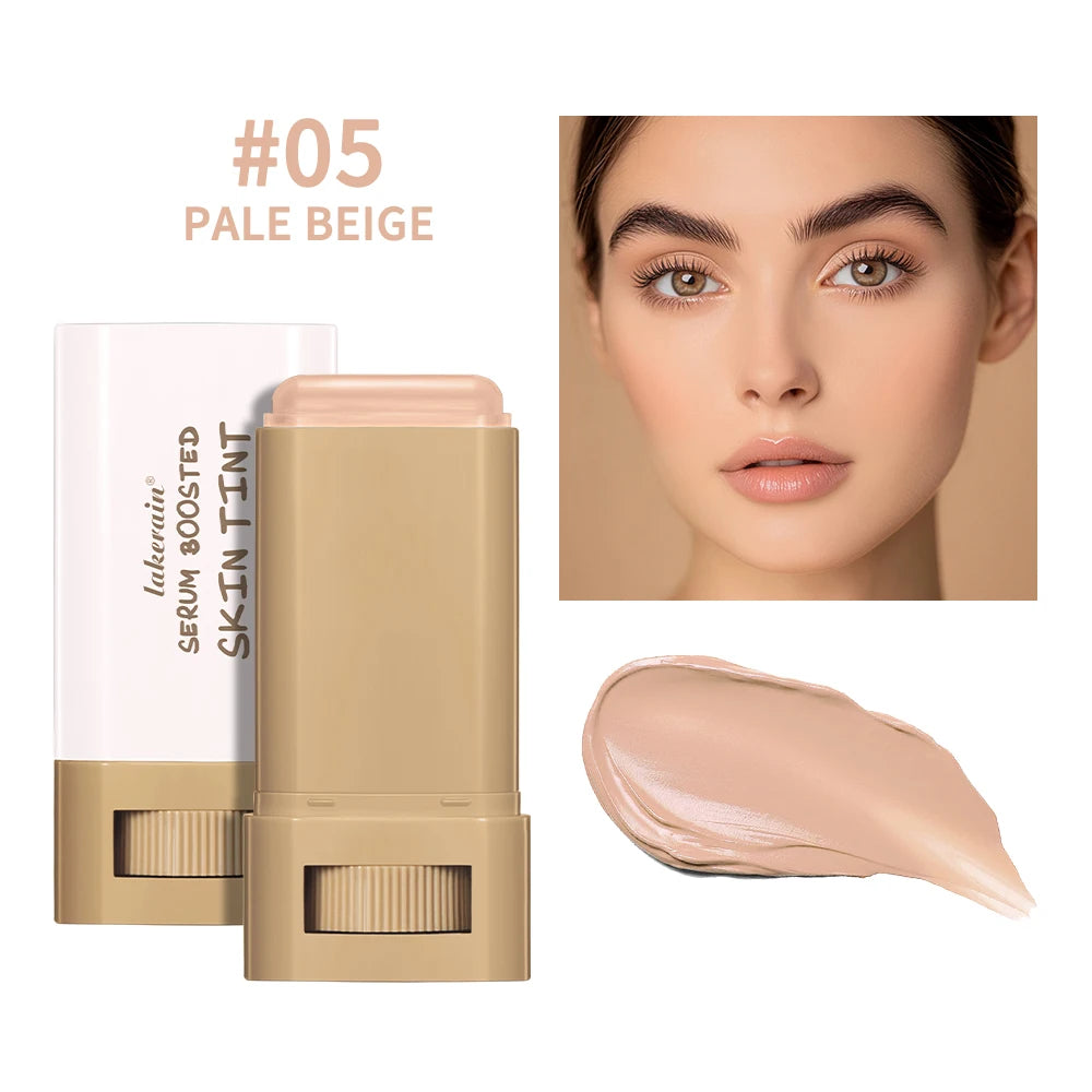 Skin Tint Foundation Stick and Radiant Balm Serum for Daily Natural Coverage