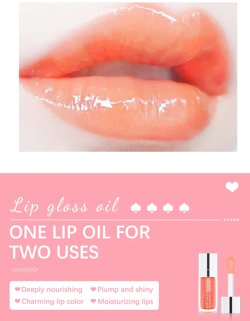 Lip Oil Plumping Lip Gloss and Hydrating Tinted Lip Glow for Daily Makeup Routines - 13