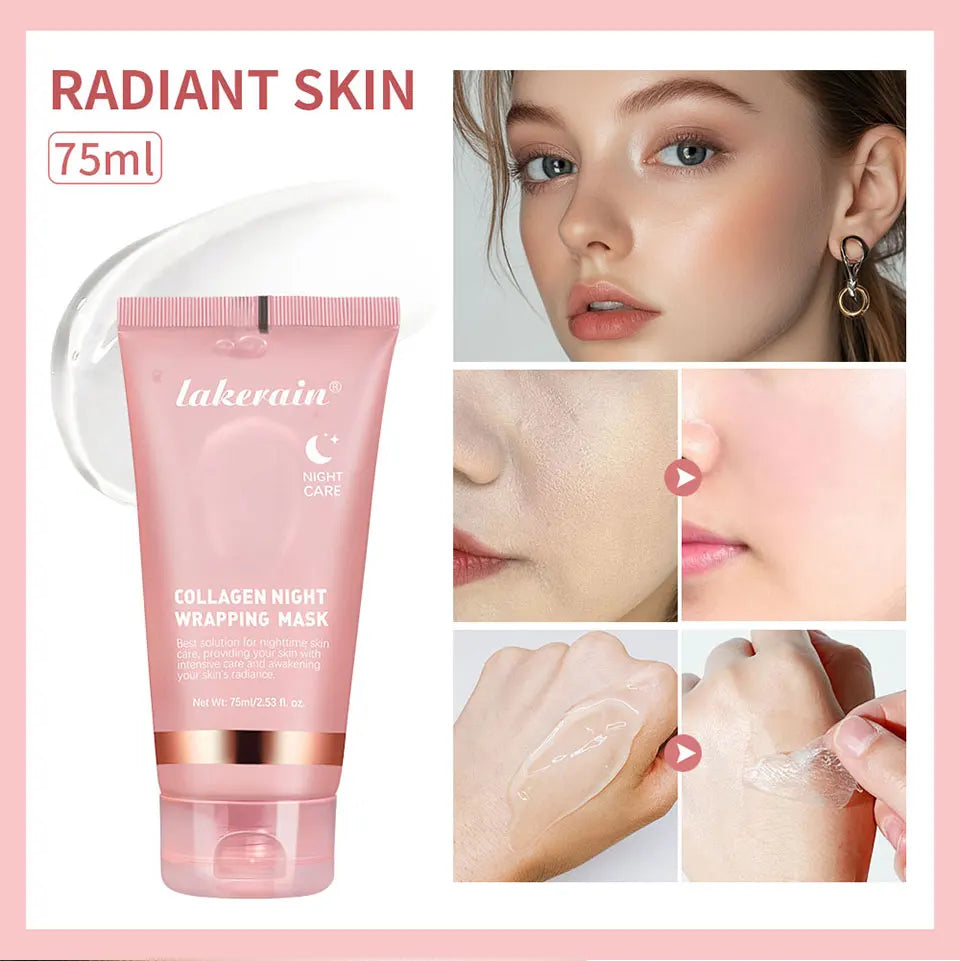 Collagen Night Wrapping Mask and Peel Off Facial Treatment for Overnight Repair - 20