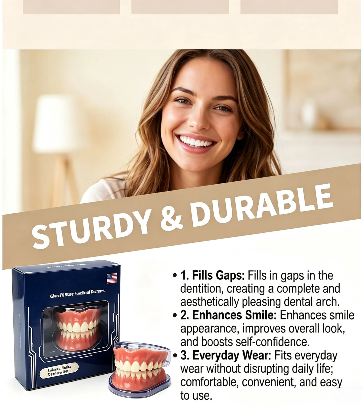 Resin Fake Teeth and Instant Smile Veneers for Daily Confidence and Social Events