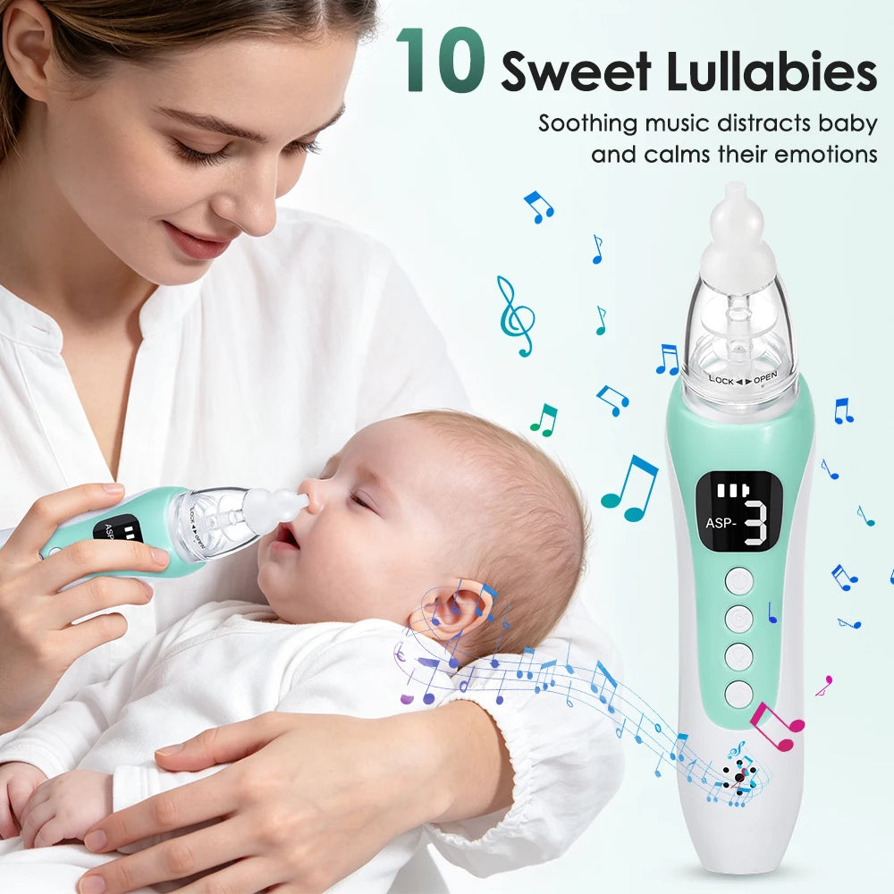 Electric Nasal Aspirator and Baby Nose Sucker for Newborns and Toddler Care - 4