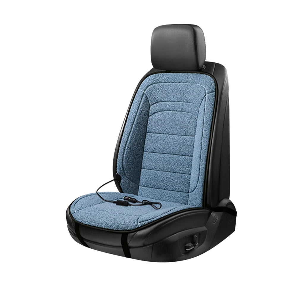 Heated Car Seat Cover and Thermal Cushion for Cold Winter Commuting Drivers