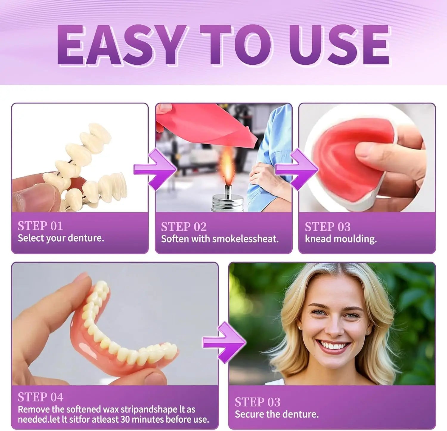 Cosmetic Dentures and Fake Teeth for Daily Smile Enhancement and Confidence - 5