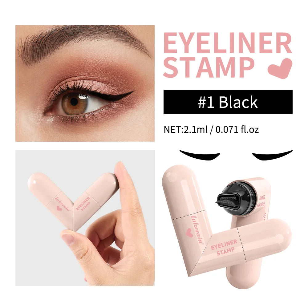 Liquid Eyeliner Stamp and Winged Eyeliner Pen for Perfect Quick Eye Makeup Looks