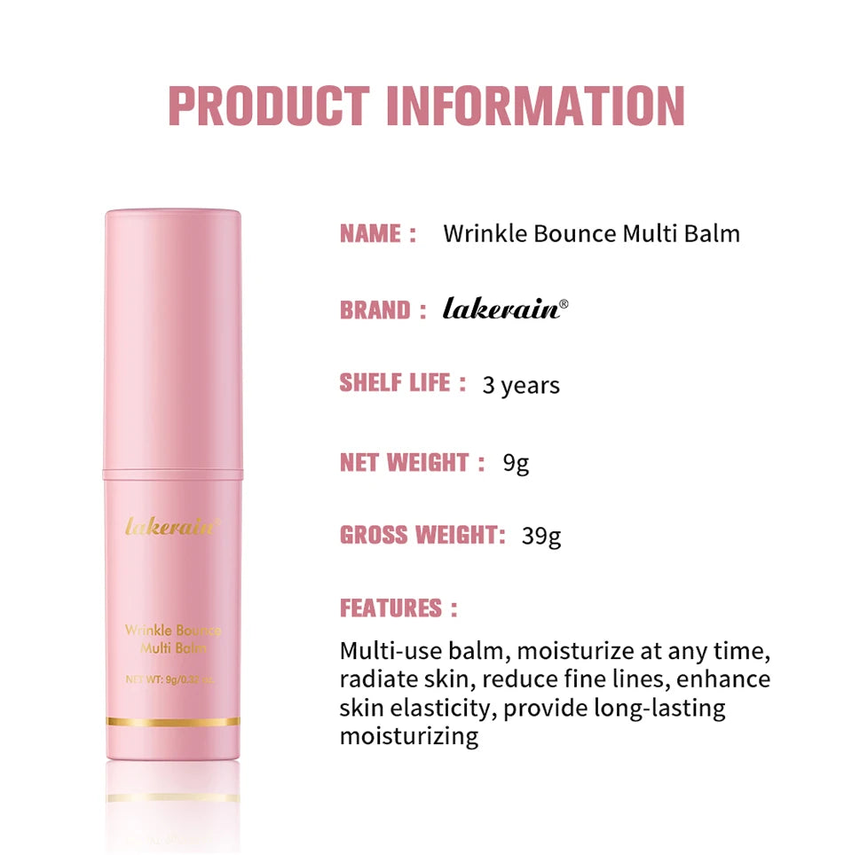 Wrinkle Bounce Multi Balm and Moisturizing Skin Stick for Daily Facial Care