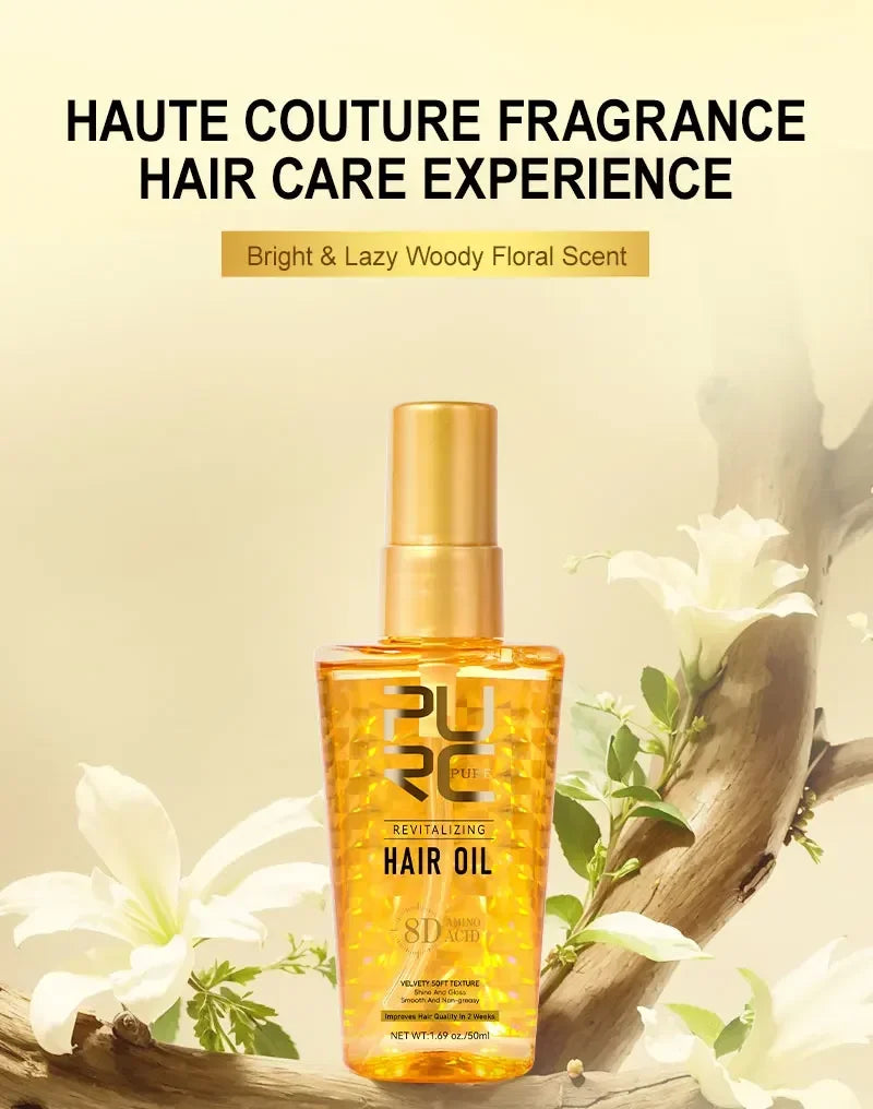 Morocco Hair Oil and Smoothing Serum for Dry Frizzy Hair Daily Repair Treatment