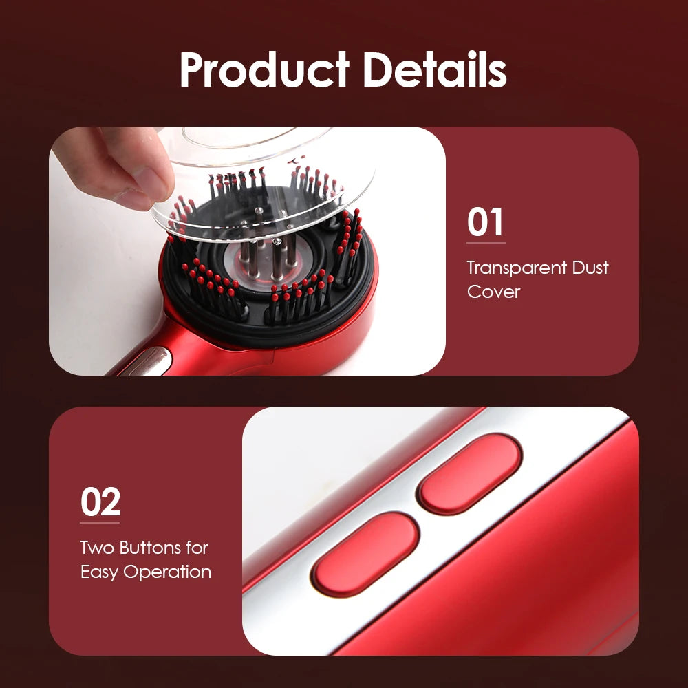 Electric Scalp Massager and Hair Growth Comb for Daily Scalp Care Relaxation