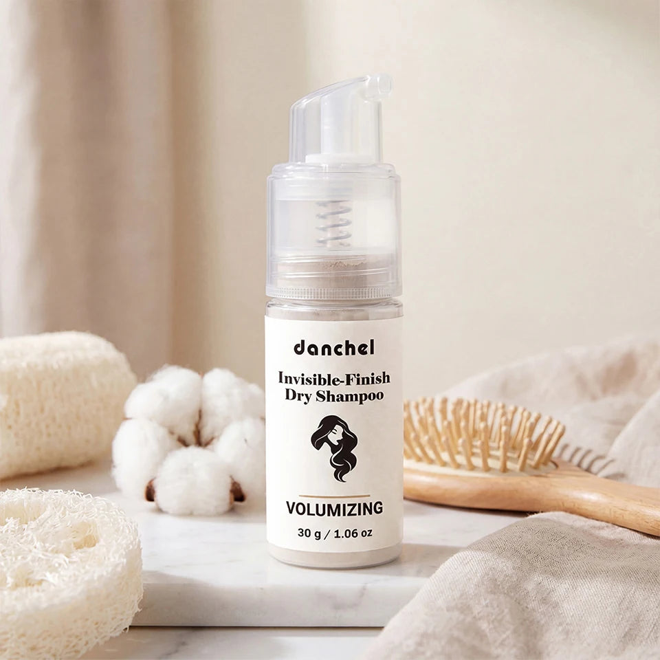 Dry Shampoo Powder and Hair Volumizing Spray for Refreshing Roots on the Go