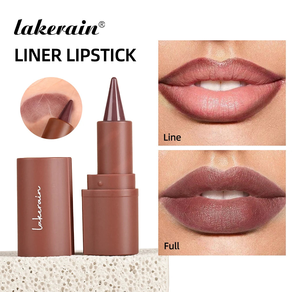 Matte Lip Liner and Lipstick Pen for Long Lasting Waterproof Daily Makeup Look - 2