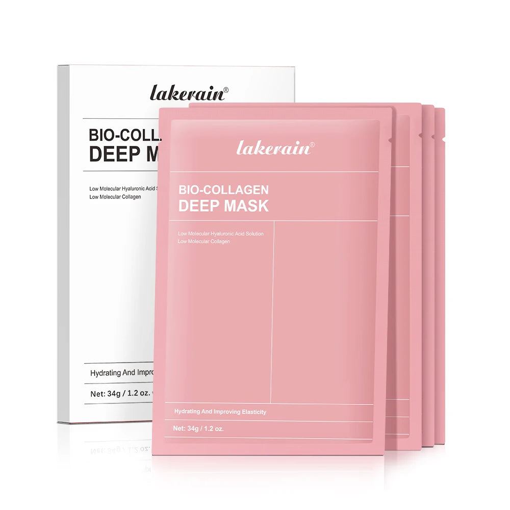 Bio Collagen Face Mask and Deep Hydrating Sheet for Overnight Skin Rejuvenation