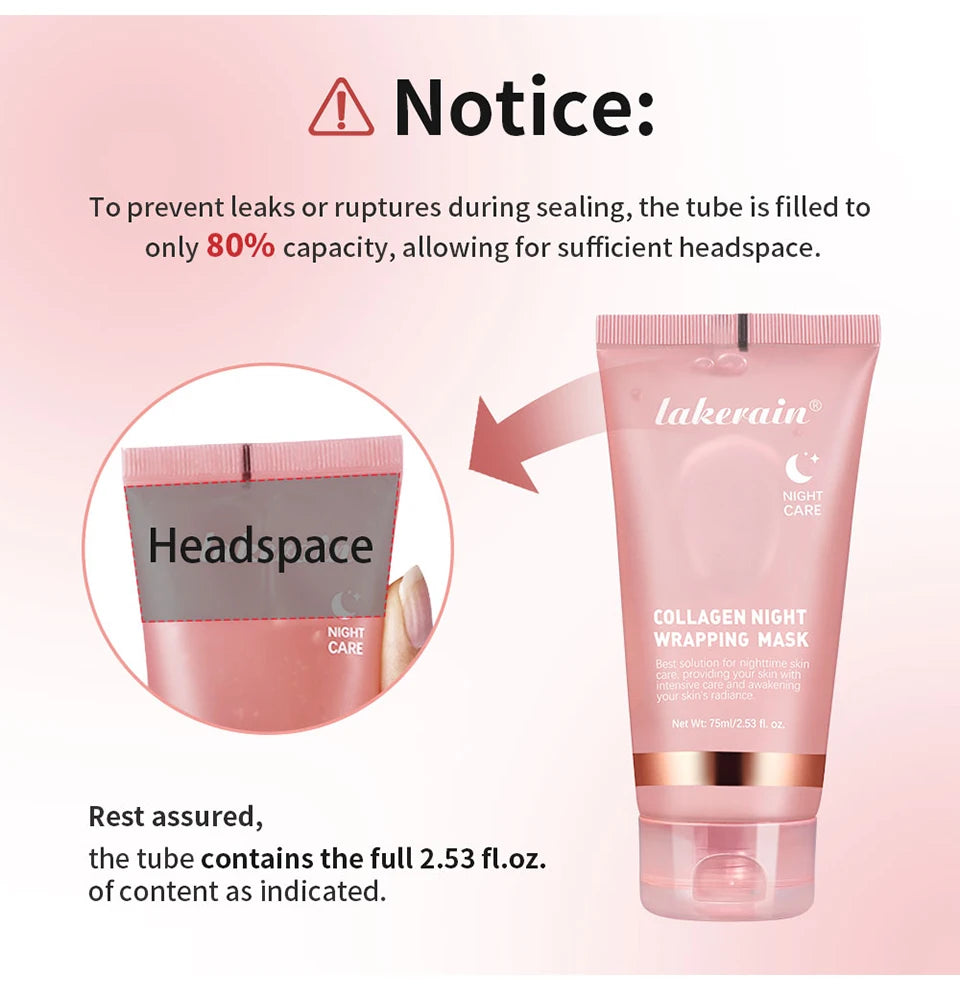 Collagen Night Wrapping Mask and Peel Off Facial Treatment for Overnight Repair - 12