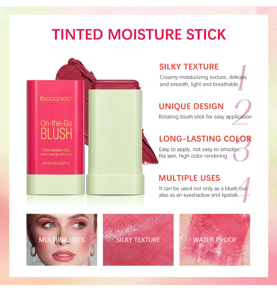 Tinted Moisture Stick and Cream Blush for Natural Daily Makeup Looks