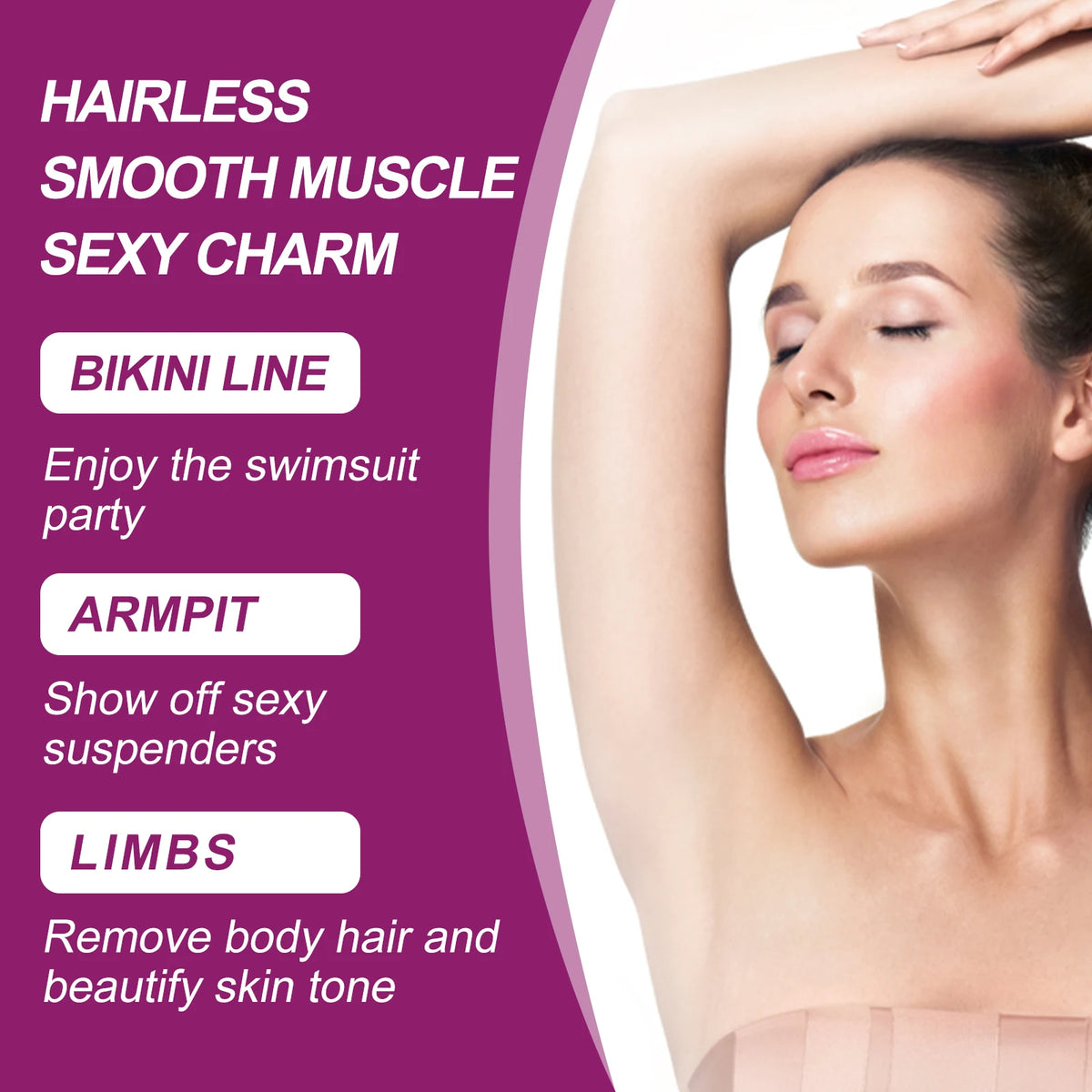 Body Hair Remover Spray and Depilatory Mousse for Smooth Skin Maintenance