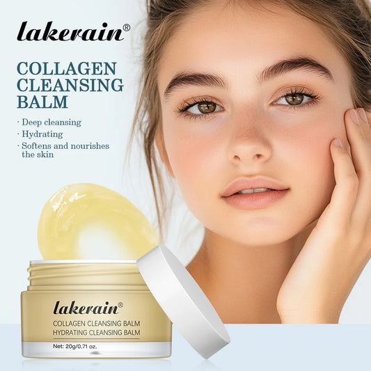Collagen Cleansing Balm and Makeup Remover for Gentle Daily Deep Skin Hydration