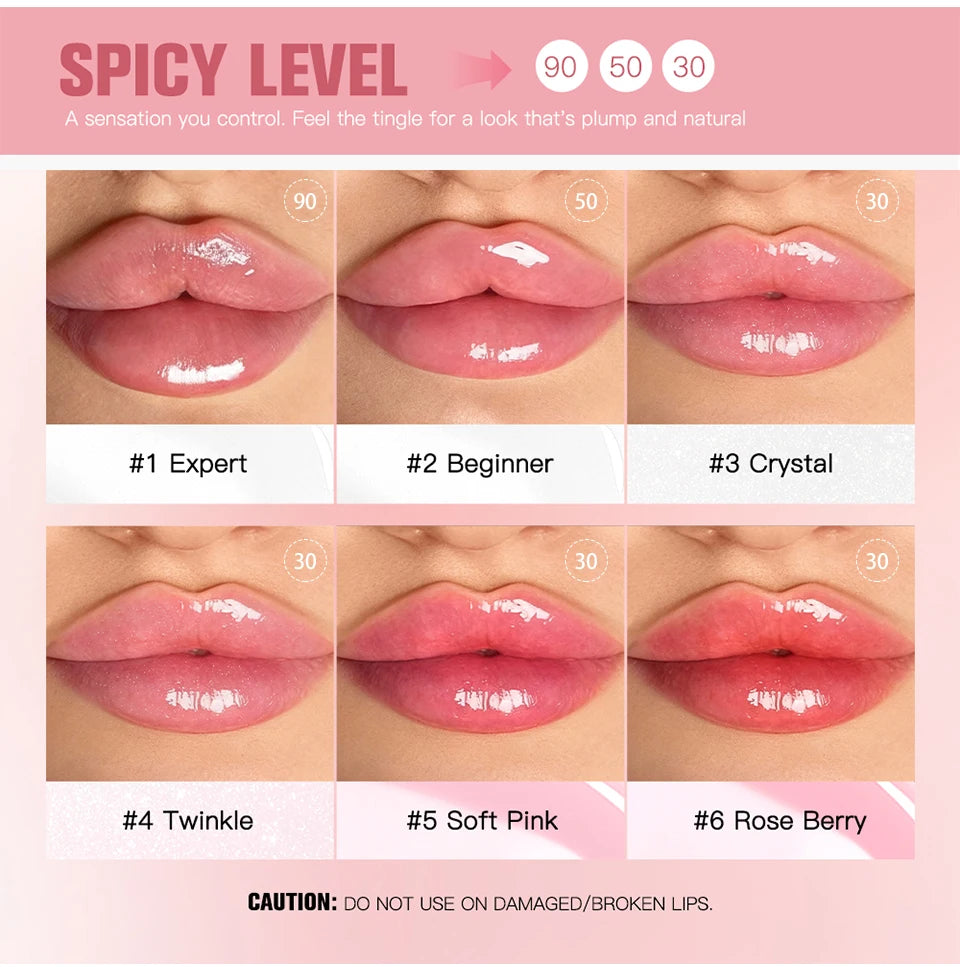 Instant Lip Plumper and Volumizing Gloss for Fuller Looking Lips and Daily Beauty - 11