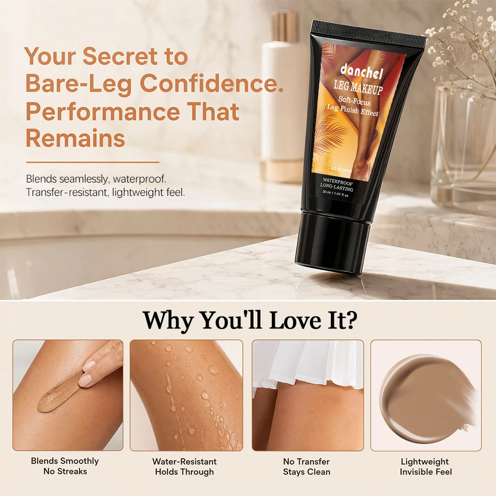 Leg Makeup and Body Foundation for Flawless Skin Coverage and Smooth Finish