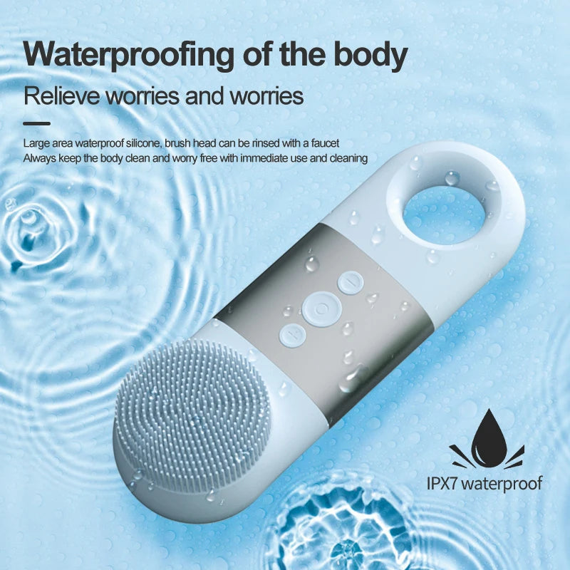 Facial Cleansing Brush and Silicone Face Scrubber for Deep Pore Cleaning and Skincare - 5