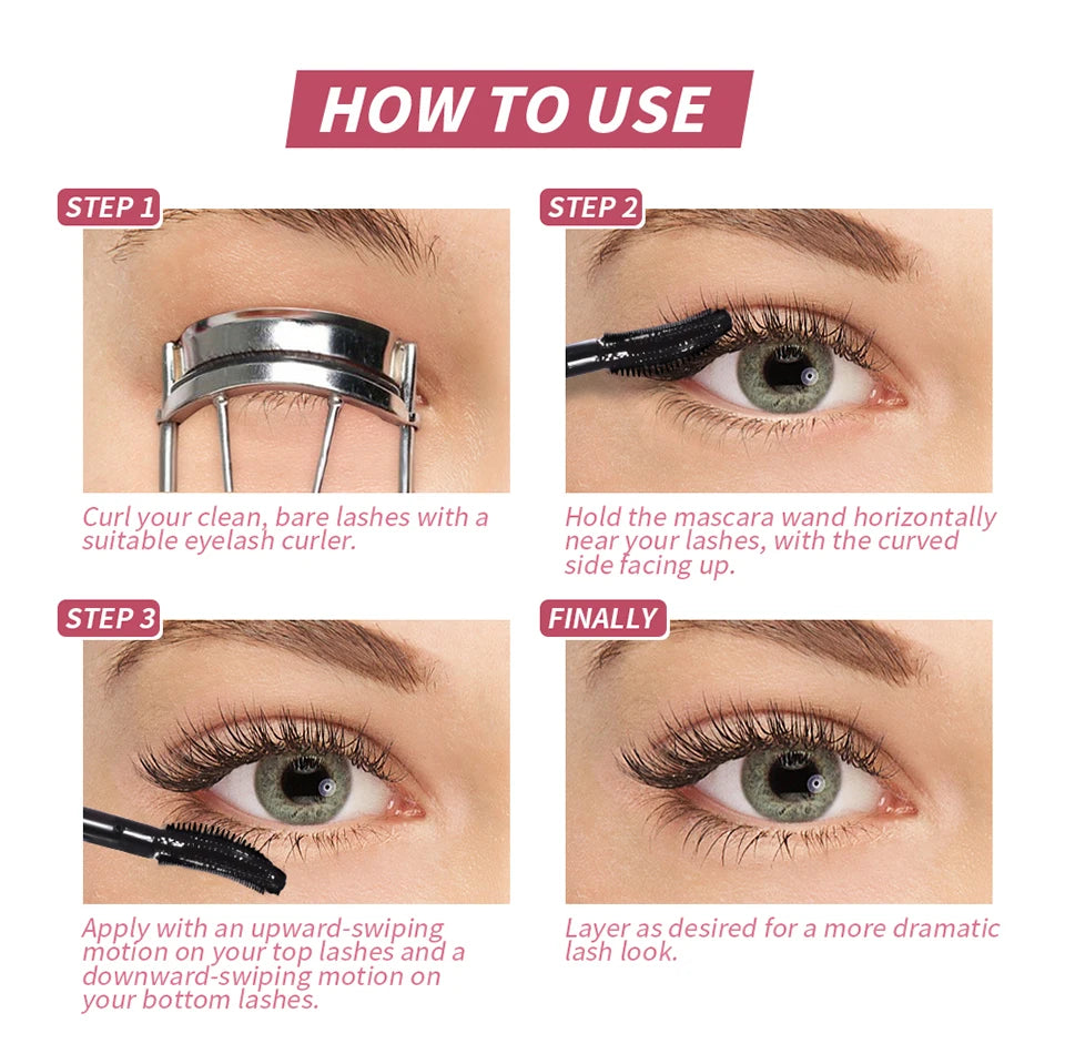 Enhancing Mascara Primer and Lengthening Mascara Set for Dramatic Daily Eye Makeup