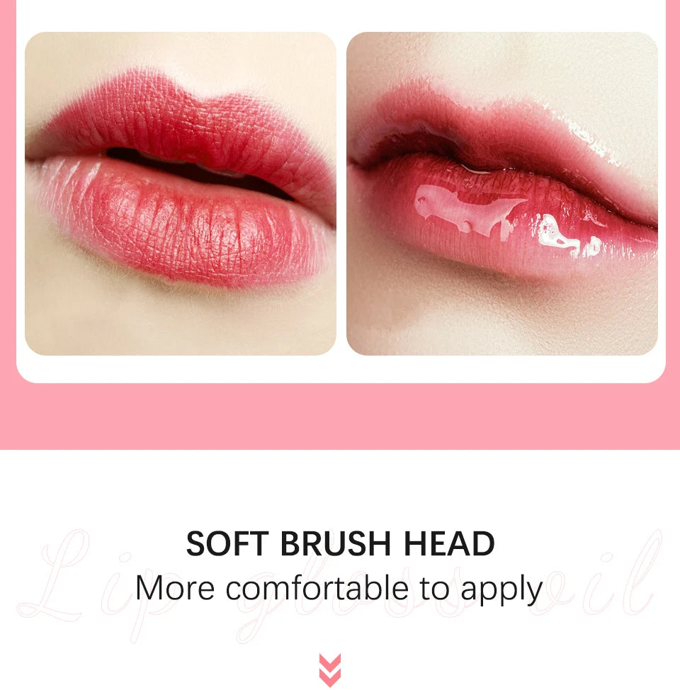 Lip Oil Plumping Lip Gloss and Hydrating Tinted Lip Glow for Daily Makeup Routines