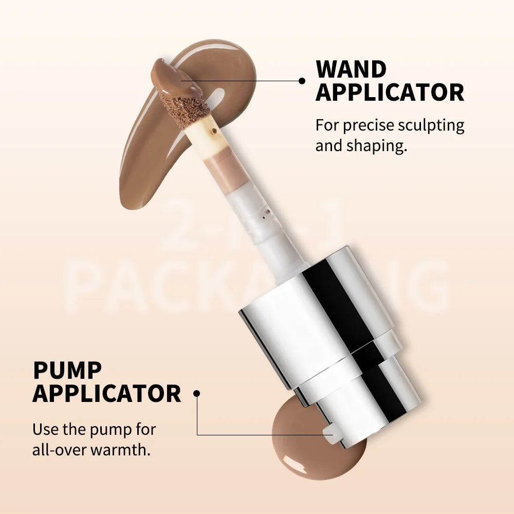 Multi Use Bronzing Serum and Liquid Face Foundation for Daily Makeup and Contouring - 6