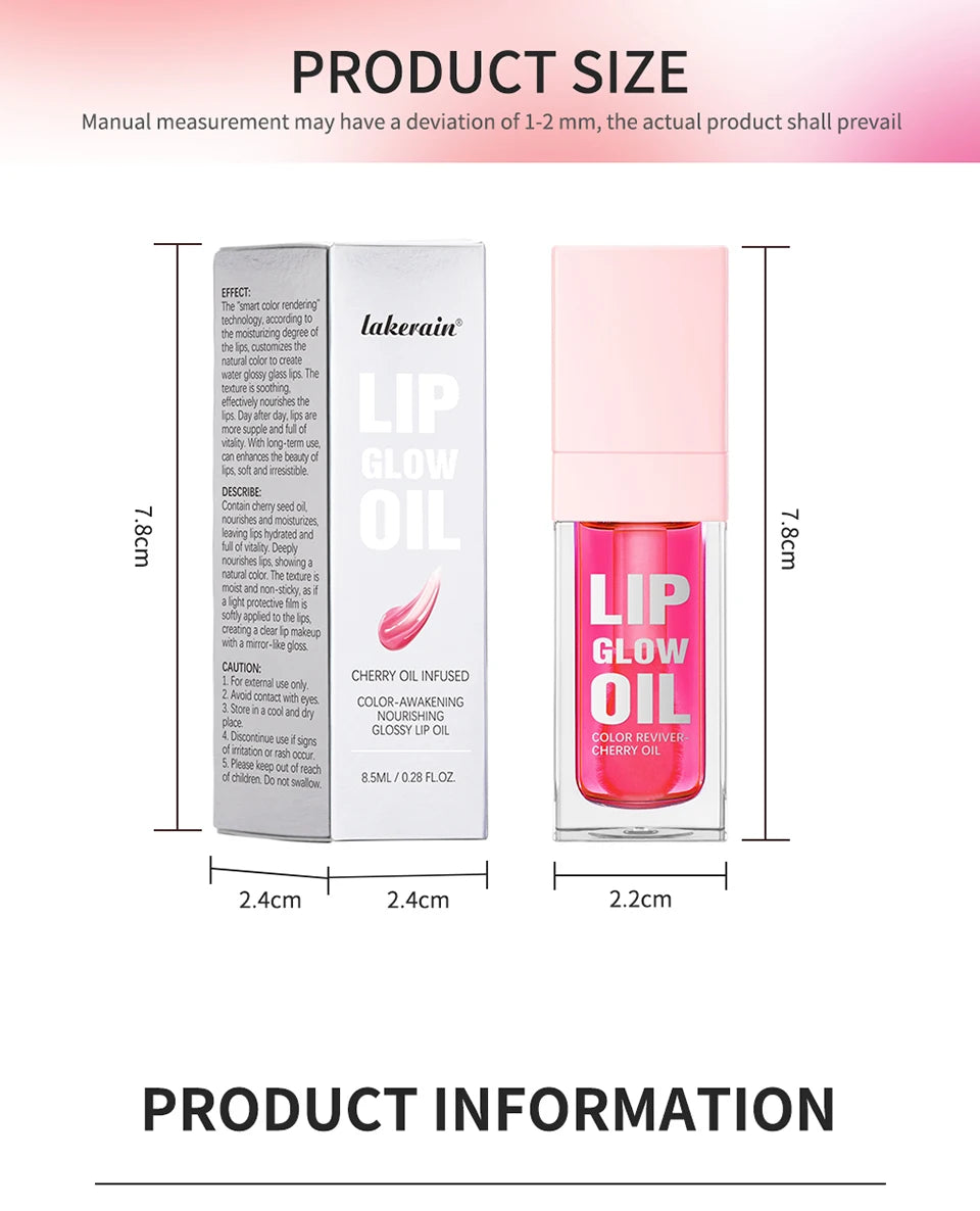 Moisturizing Lip Glow Oil and Hydrating Lip Glaze for Daily Care and Soft Lips