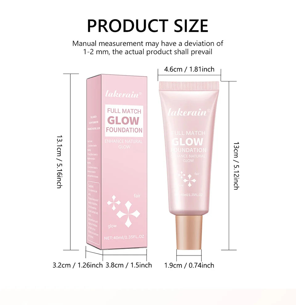 Liquid Glow Foundation and Illuminating Makeup Base for Radiant Skin Coverage