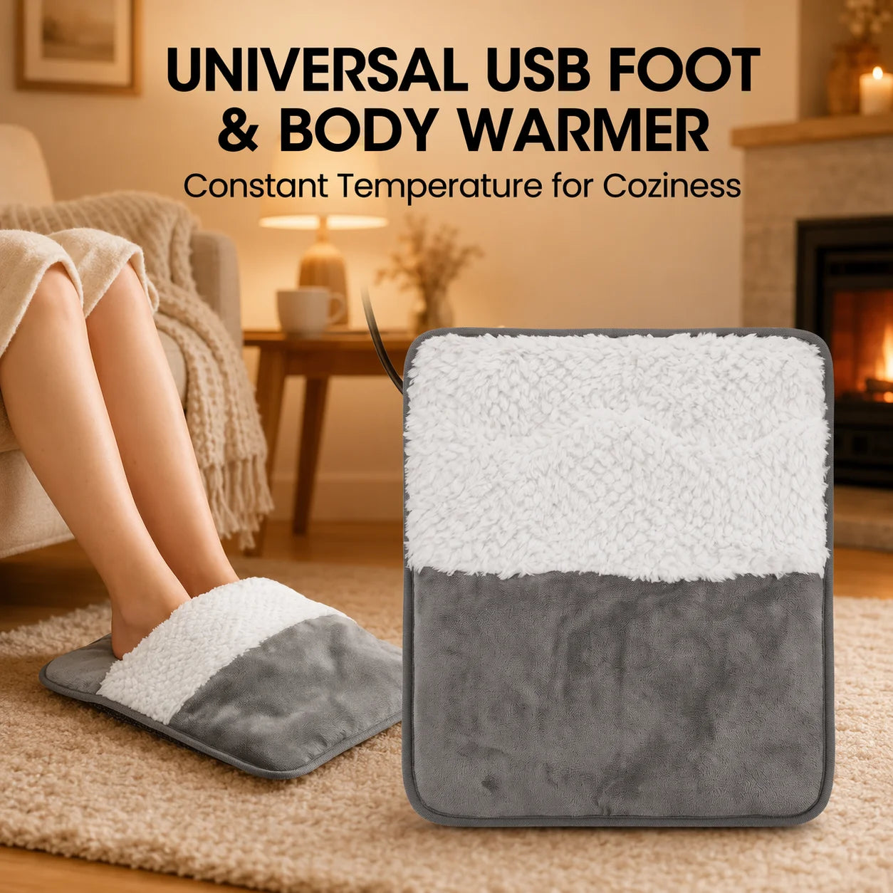 Electric Foot Warmer and Heated Heating Mat for Office Home and Cold Winter Days - 7