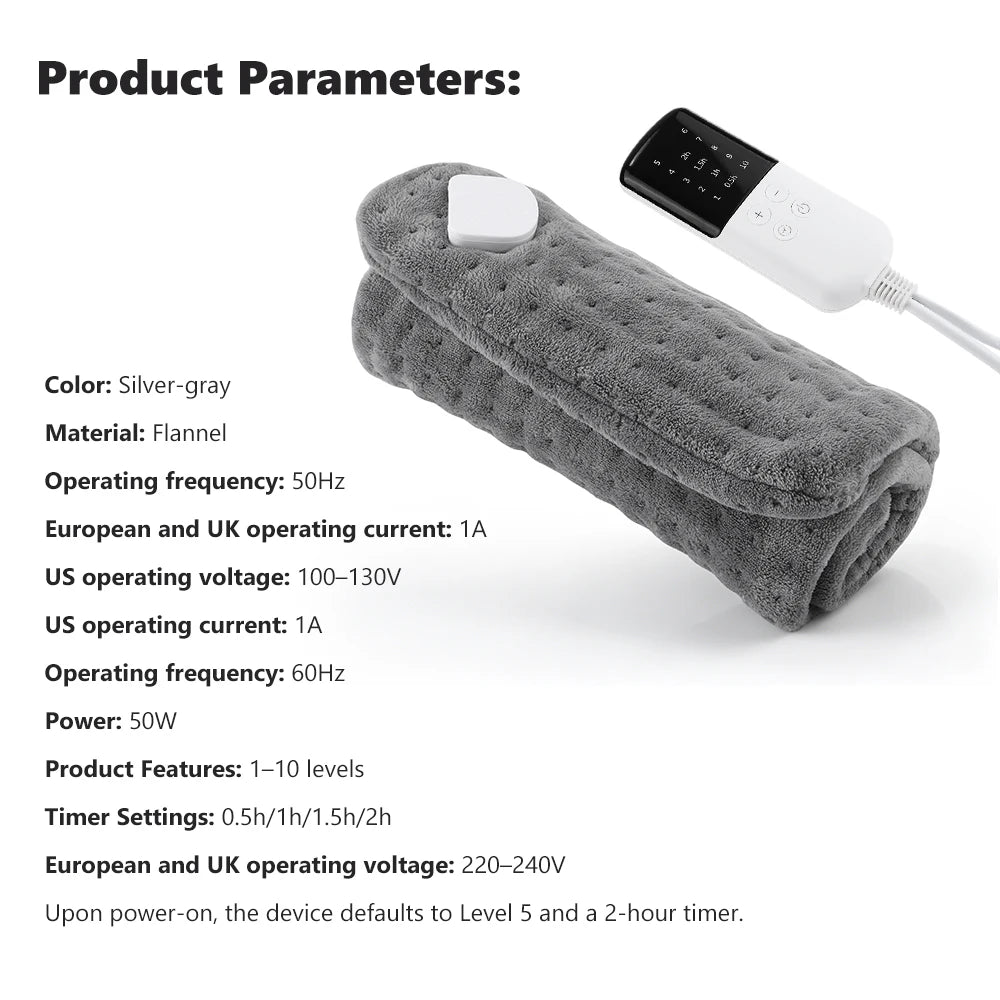 Electric Heating Pad and Thermal Warming Mat for Back Pain Relief at Home - 16