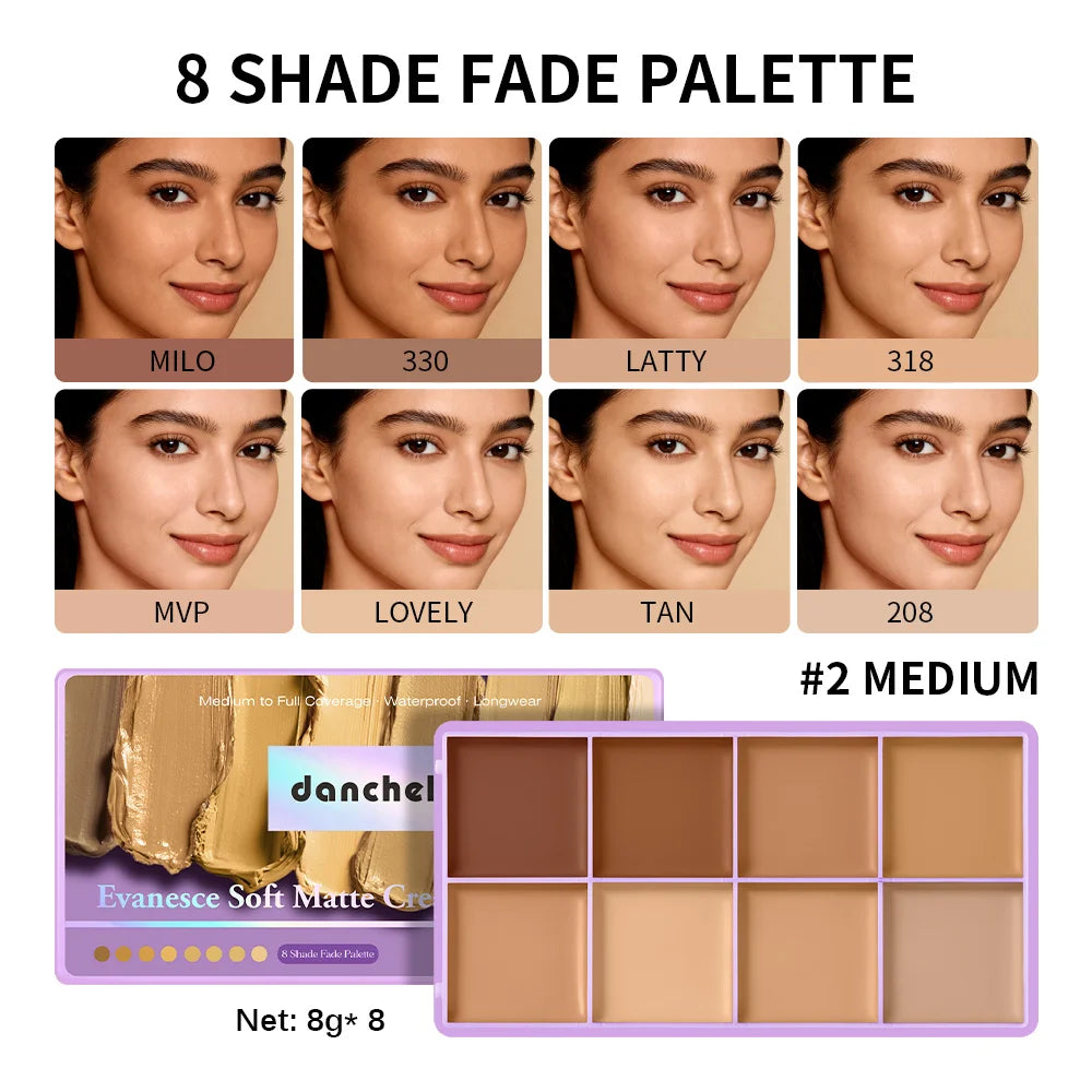 Cream Concealer Palette and Contour Kit for Flawless Makeup and Full Coverage