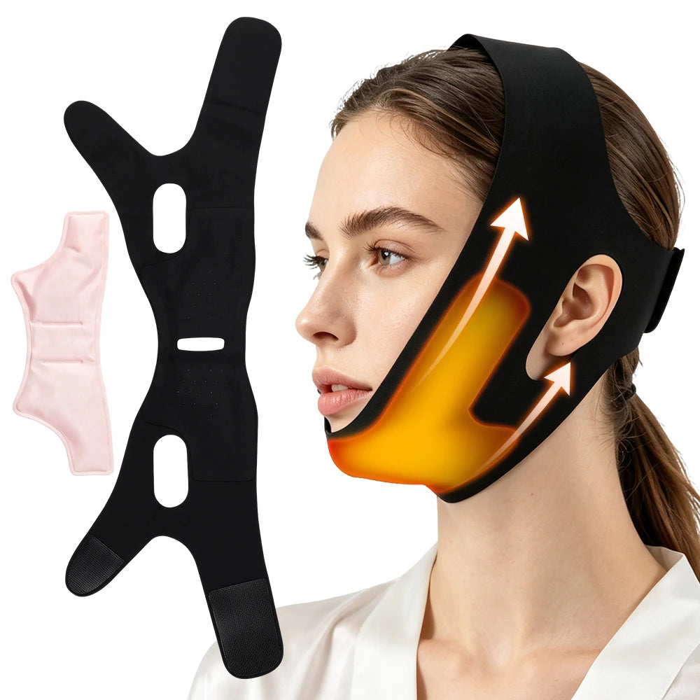 Face Ice Pack and V Line Lifting Bandage for Postoperative Care and Daily Beauty - 16