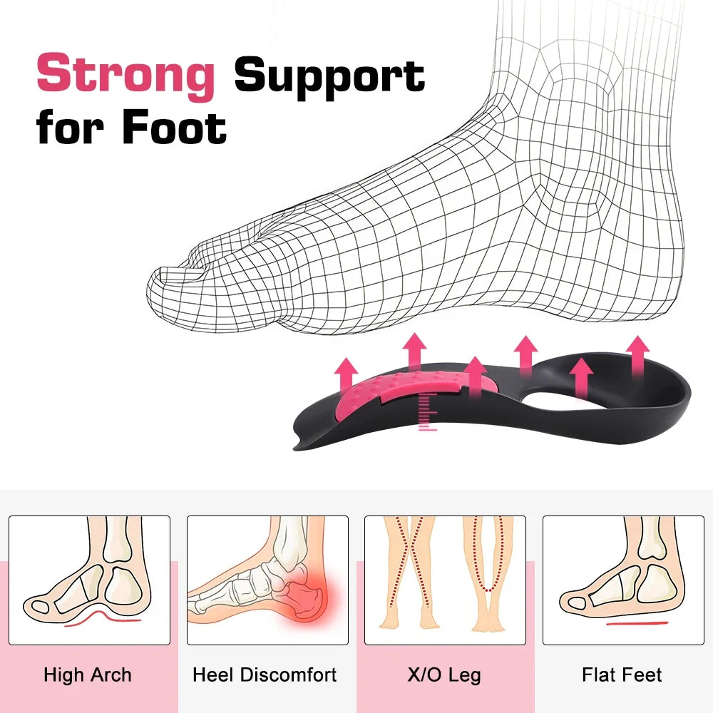 Orthopedic Arch Support Pads and Flat Foot Insoles for Daily Pain Relief - 2