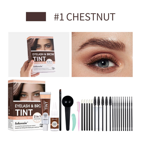 Eyelash and Brow Tint Kit and Eyebrow Dye Set for Professional Salon Results