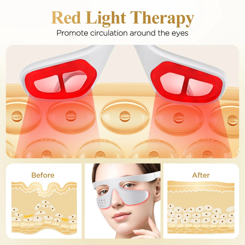 3D Eye Massager and Light Therapy Mask for Relieving Eye Fatigue at Home