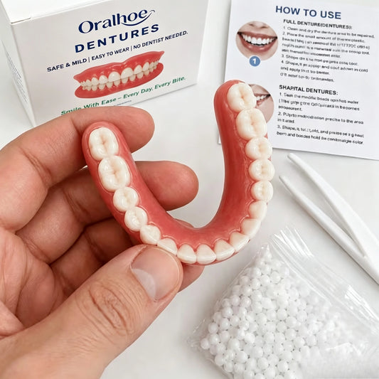 Adjustable Cosmetic Dentures and Temporary Fake Teeth for Daily Smile Enhancement