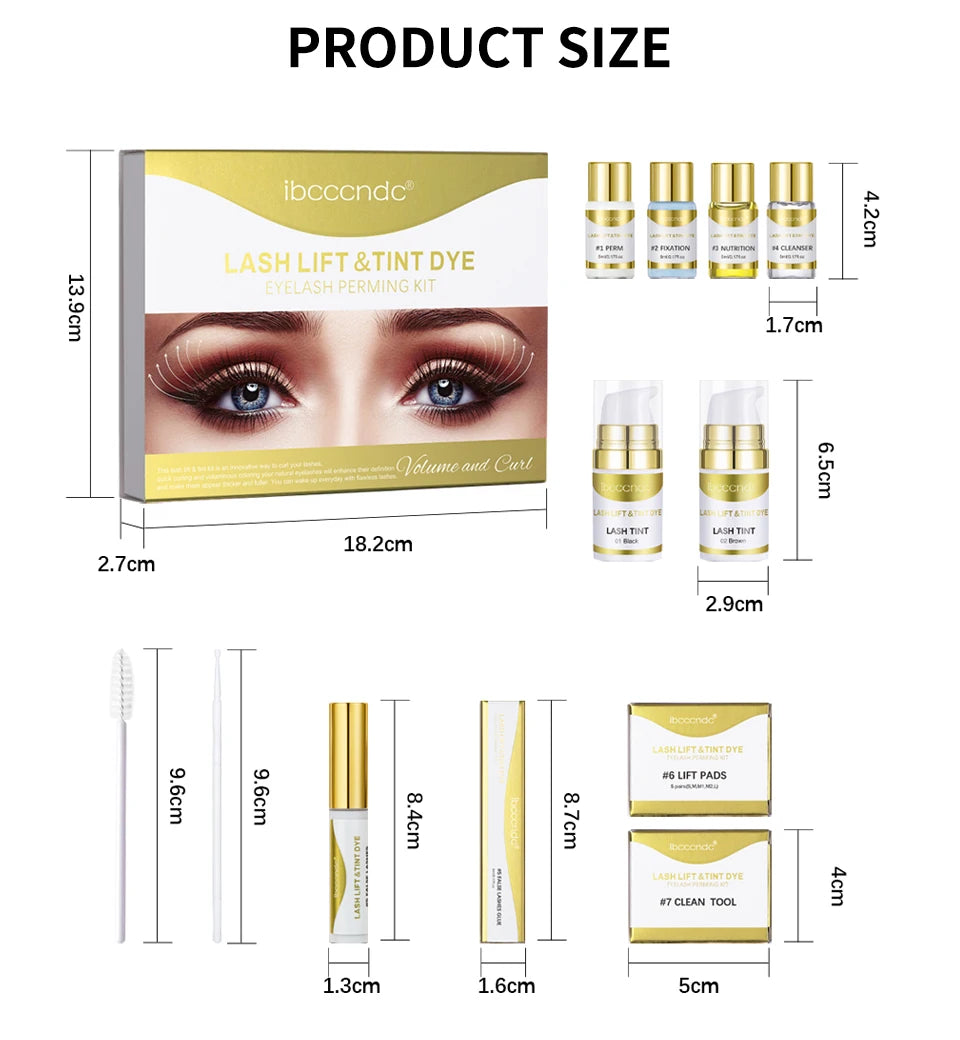 Brow Lamination and Eyebrow Tinting Kit for Professional Salon Results at Home