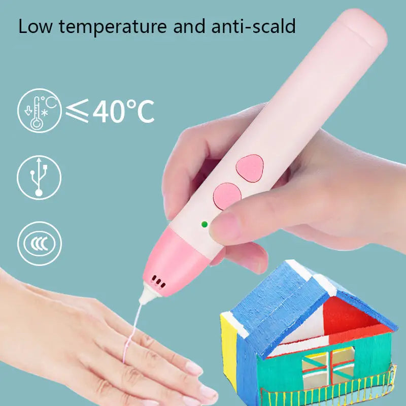 3D Printing Pen and Creative Drawing Tool for Kids Learning and Artistic Play